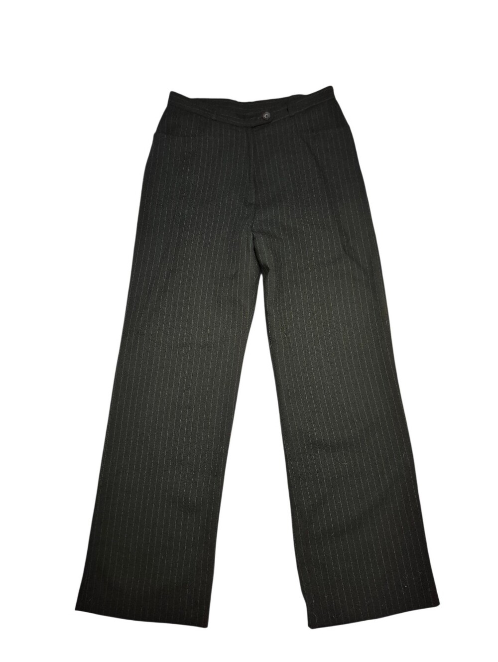 Women's 100% Wool Green Pinstripe Dress Pants